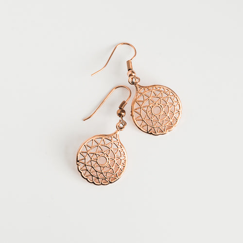 Aurora Dangly Earrings | Ethically handmade, Silver-plated or Rose Gol