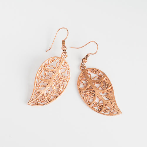 Olive Leaf Climber Earrings